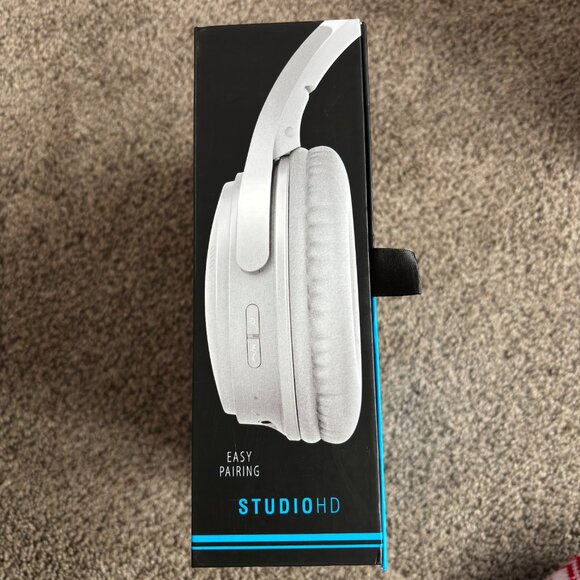 BROOKSTONE Studio HD Wireless Headphones Enhanced Audio Bluetooth/ Foldable 8Hr. - Picture 3 of 5
